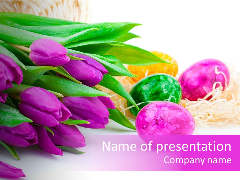 Time Food Eastertime PowerPoint Template