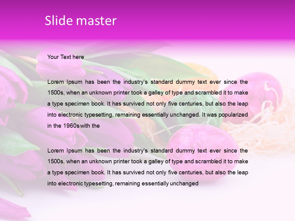 Time Food Eastertime PowerPoint Template