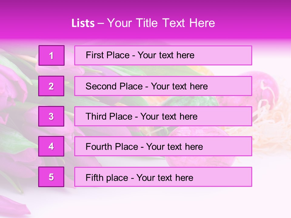 Time Food Eastertime PowerPoint Template