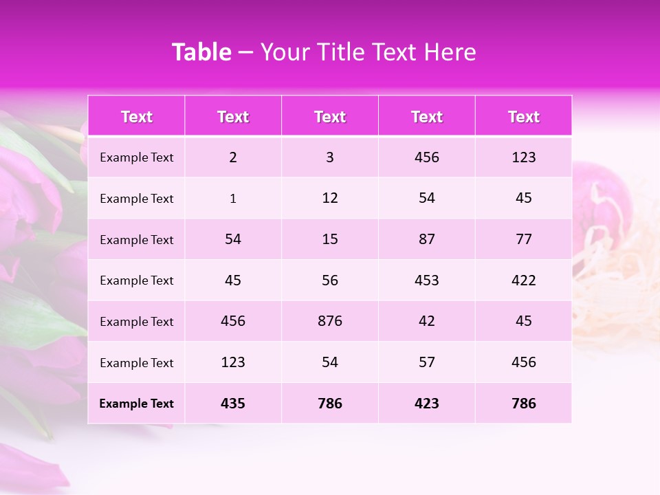 Time Food Eastertime PowerPoint Template