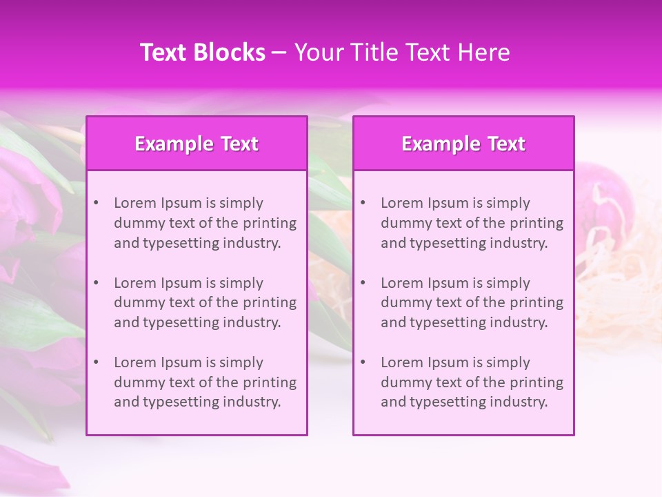 Time Food Eastertime PowerPoint Template