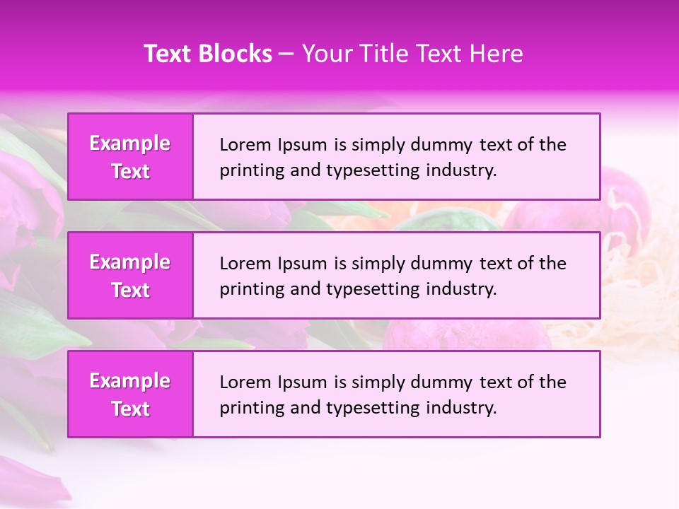 Time Food Eastertime PowerPoint Template