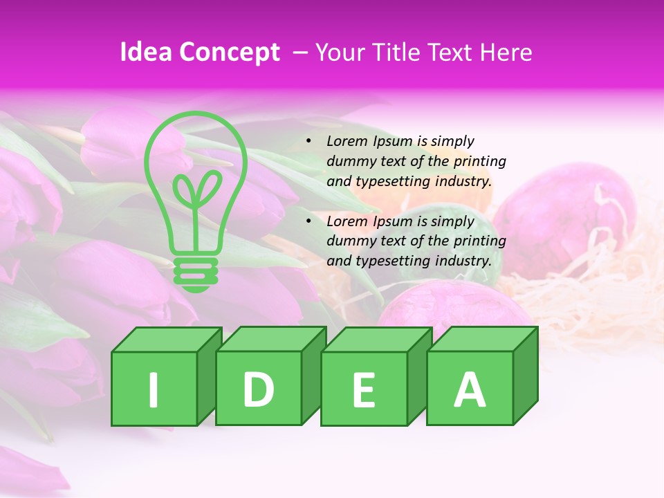 Time Food Eastertime PowerPoint Template