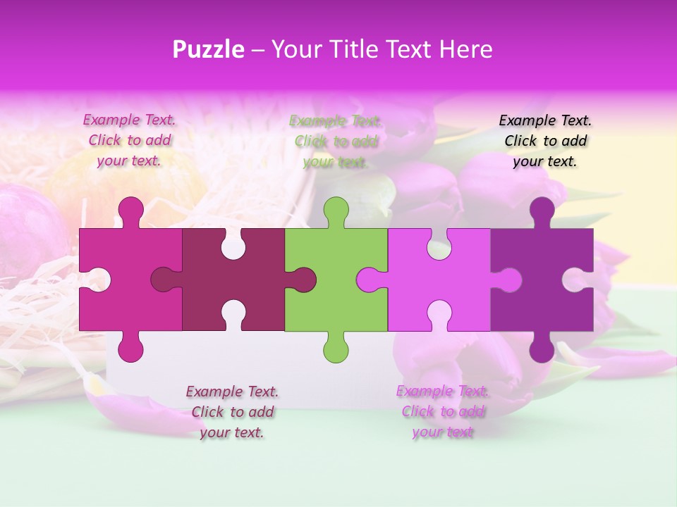 Petal Spring Flower Celebrate PowerPoint Template