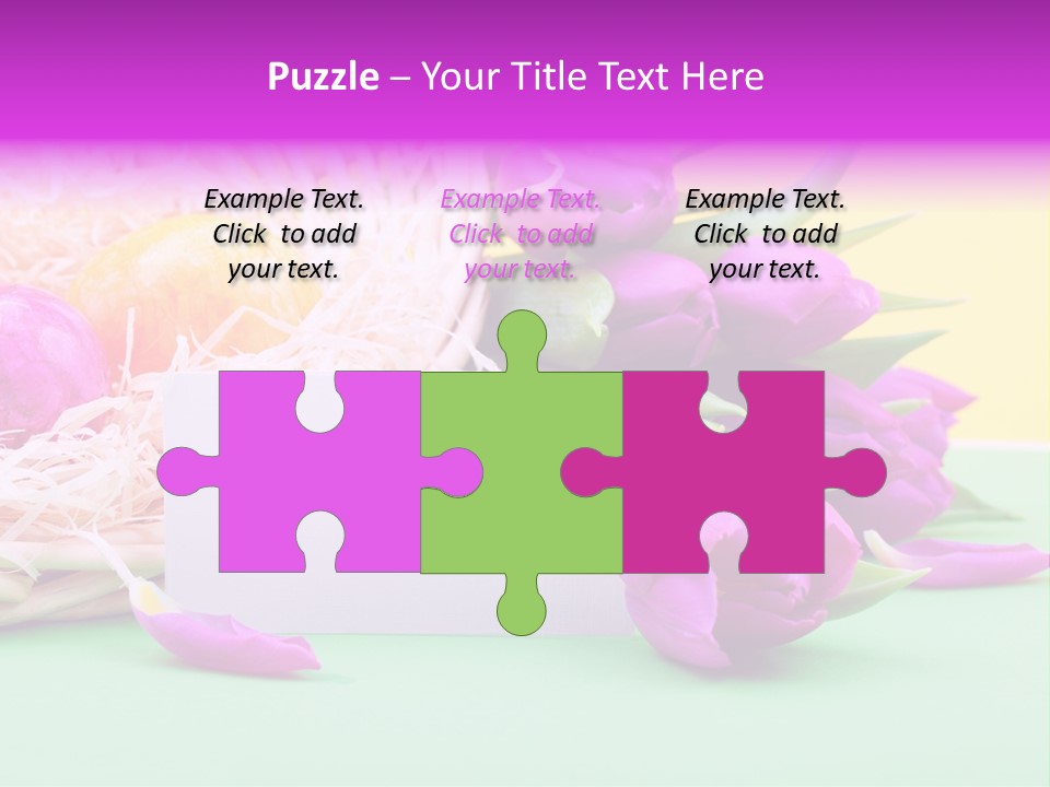 Petal Spring Flower Celebrate PowerPoint Template