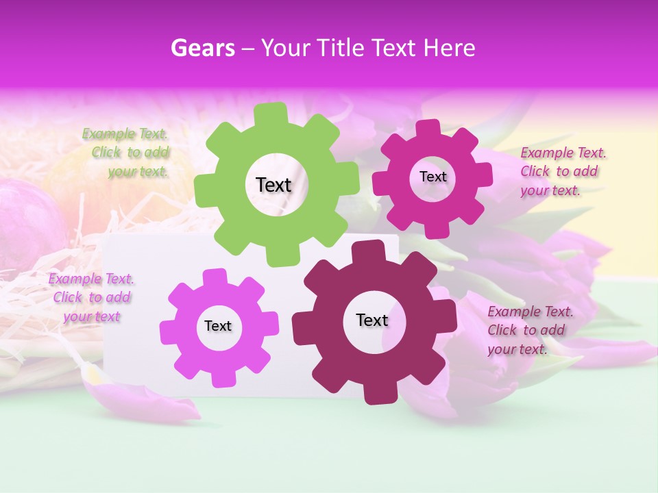 Petal Spring Flower Celebrate PowerPoint Template