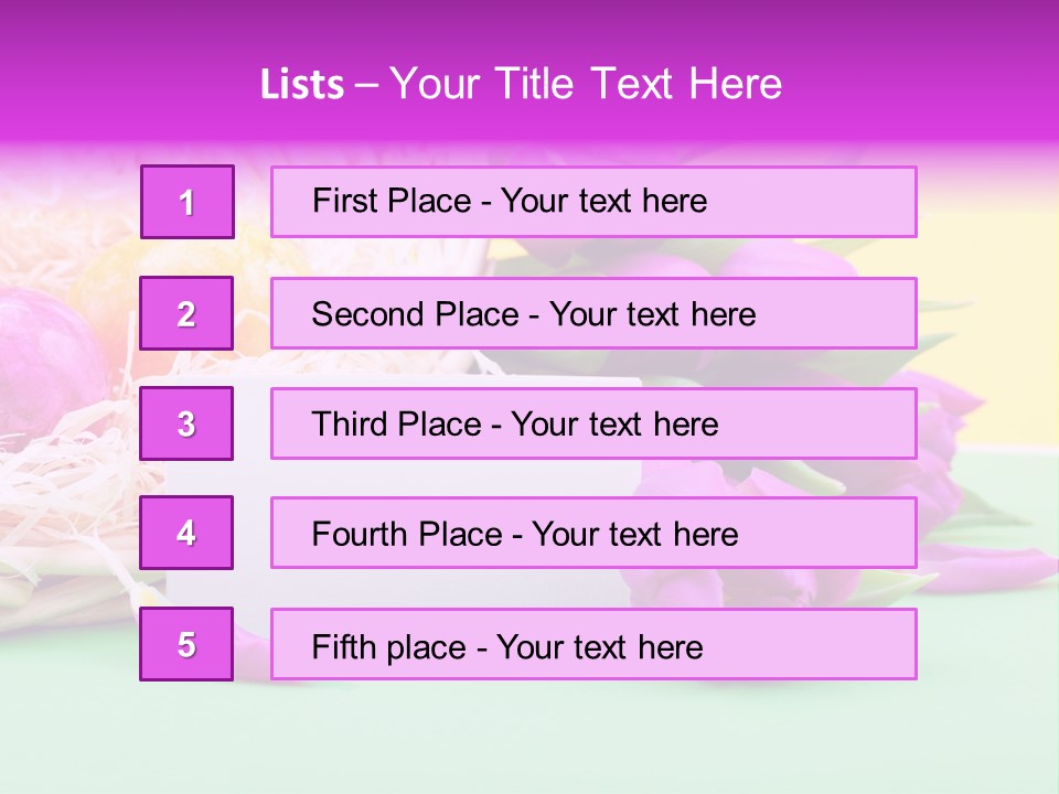 Petal Spring Flower Celebrate PowerPoint Template