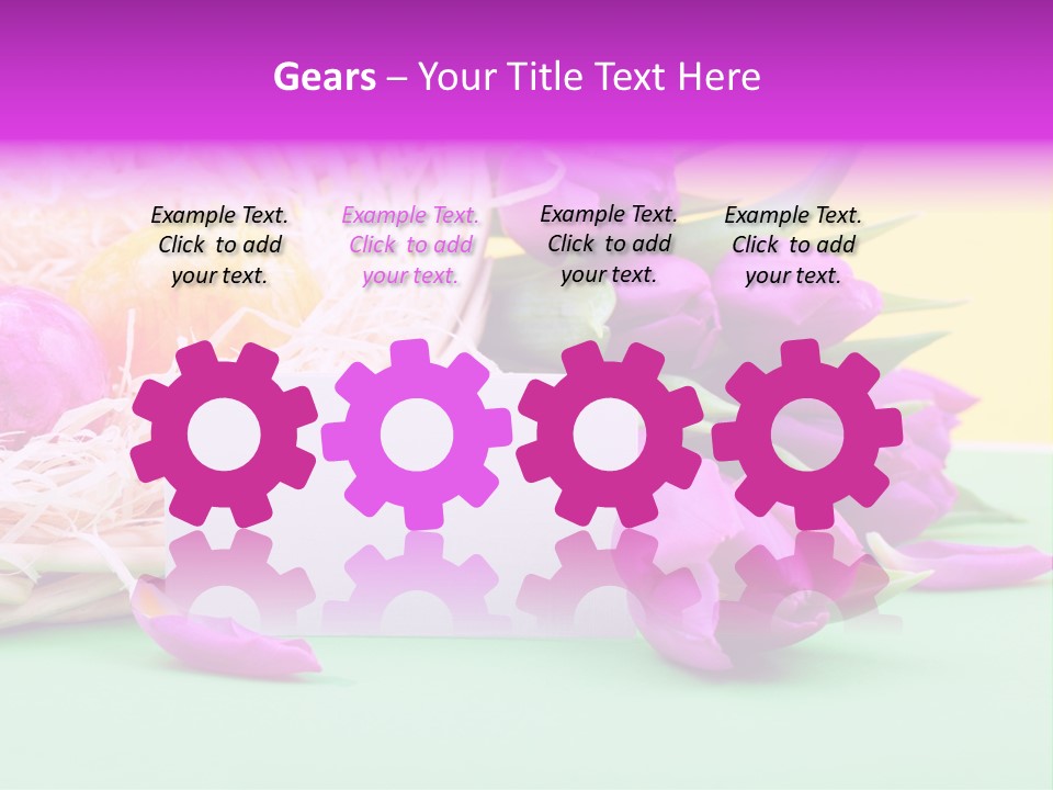 Petal Spring Flower Celebrate PowerPoint Template