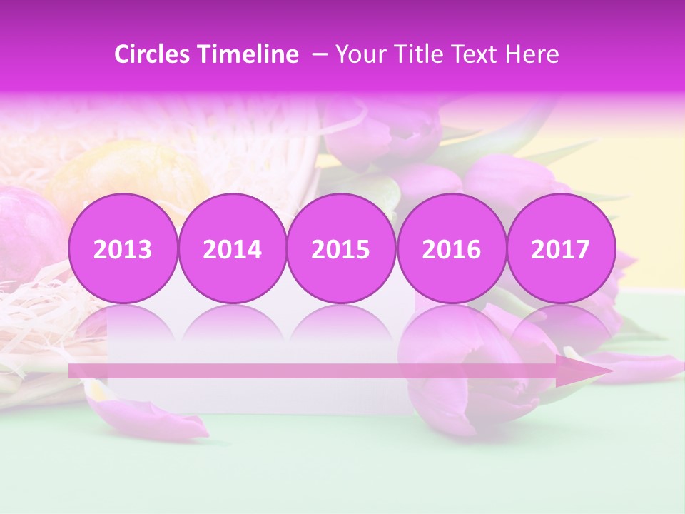 Petal Spring Flower Celebrate PowerPoint Template