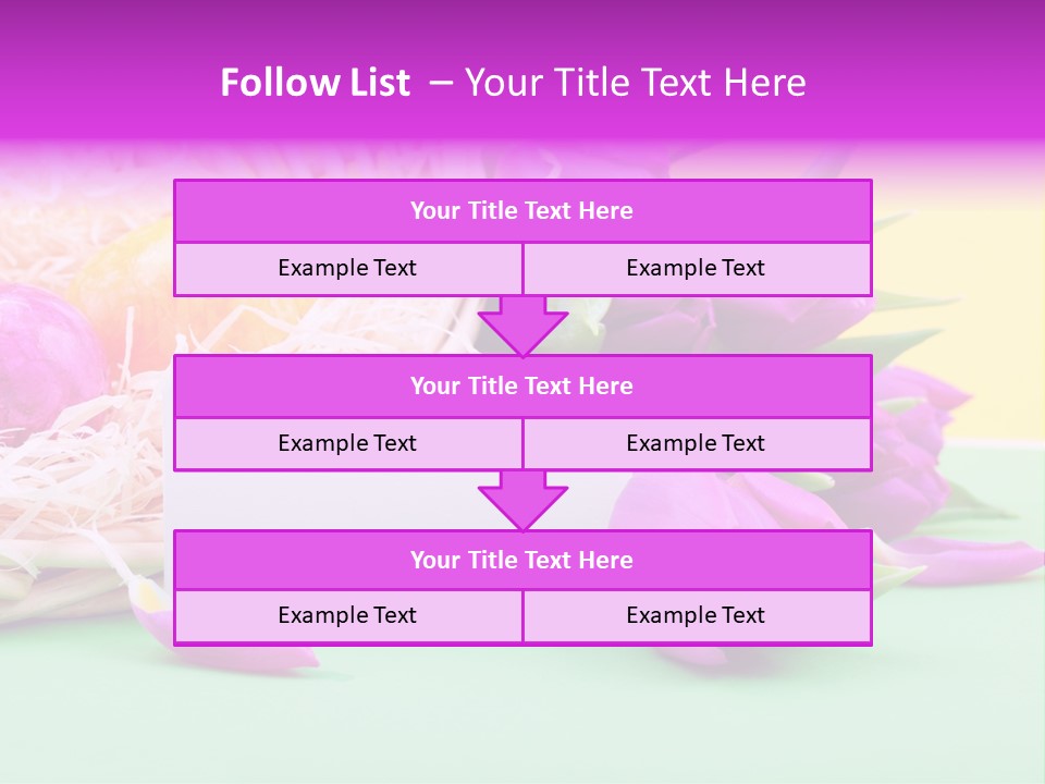 Petal Spring Flower Celebrate PowerPoint Template