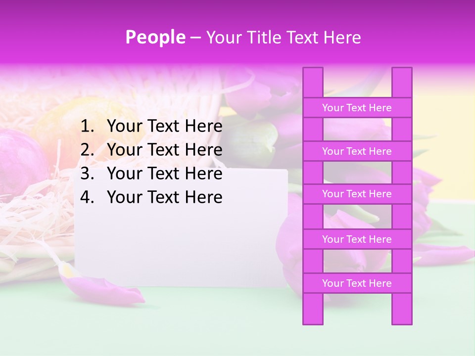 Petal Spring Flower Celebrate PowerPoint Template