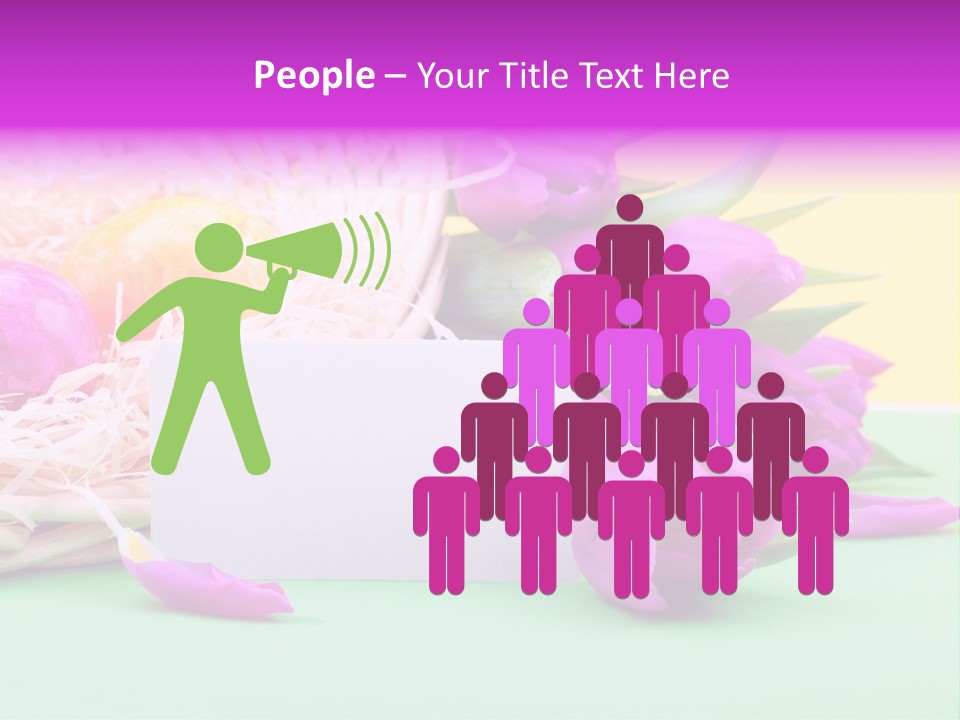 Petal Spring Flower Celebrate PowerPoint Template