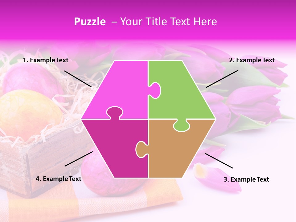 Isolated Table Decoration Tulip PowerPoint Template