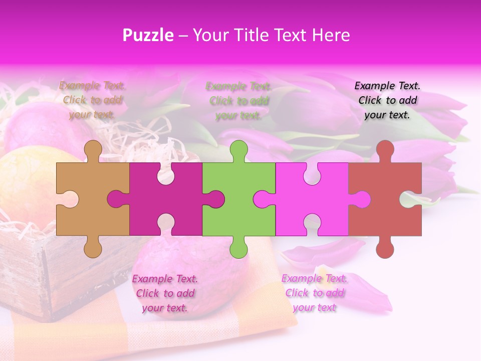 Isolated Table Decoration Tulip PowerPoint Template