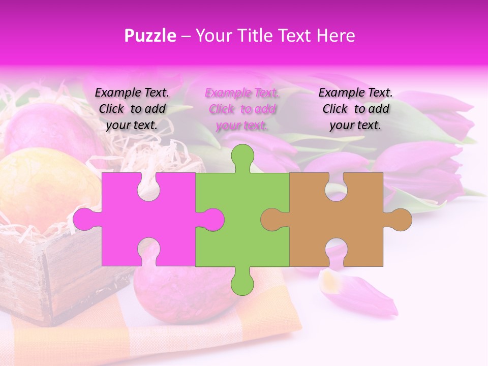 Isolated Table Decoration Tulip PowerPoint Template