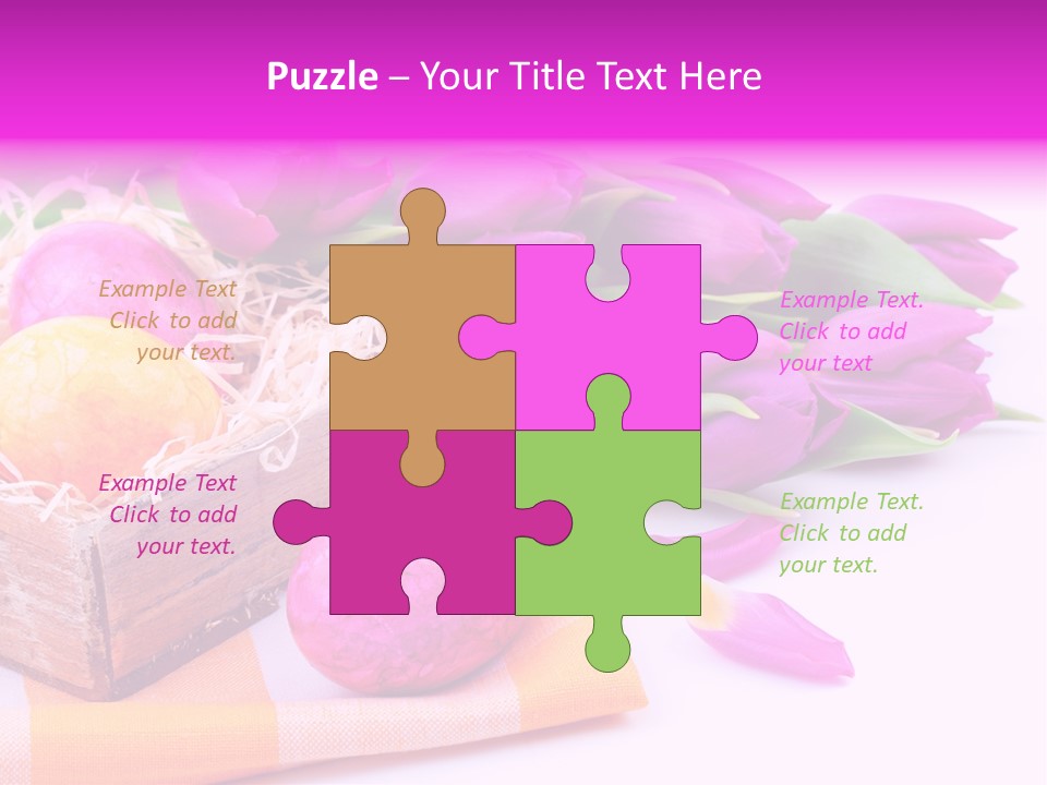 Isolated Table Decoration Tulip PowerPoint Template