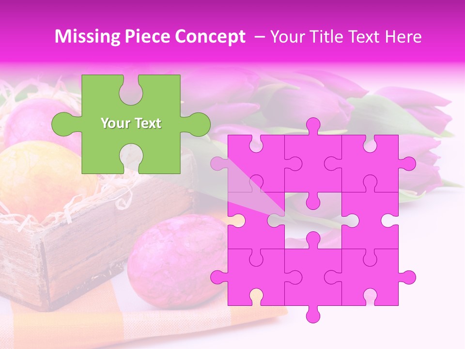 Isolated Table Decoration Tulip PowerPoint Template