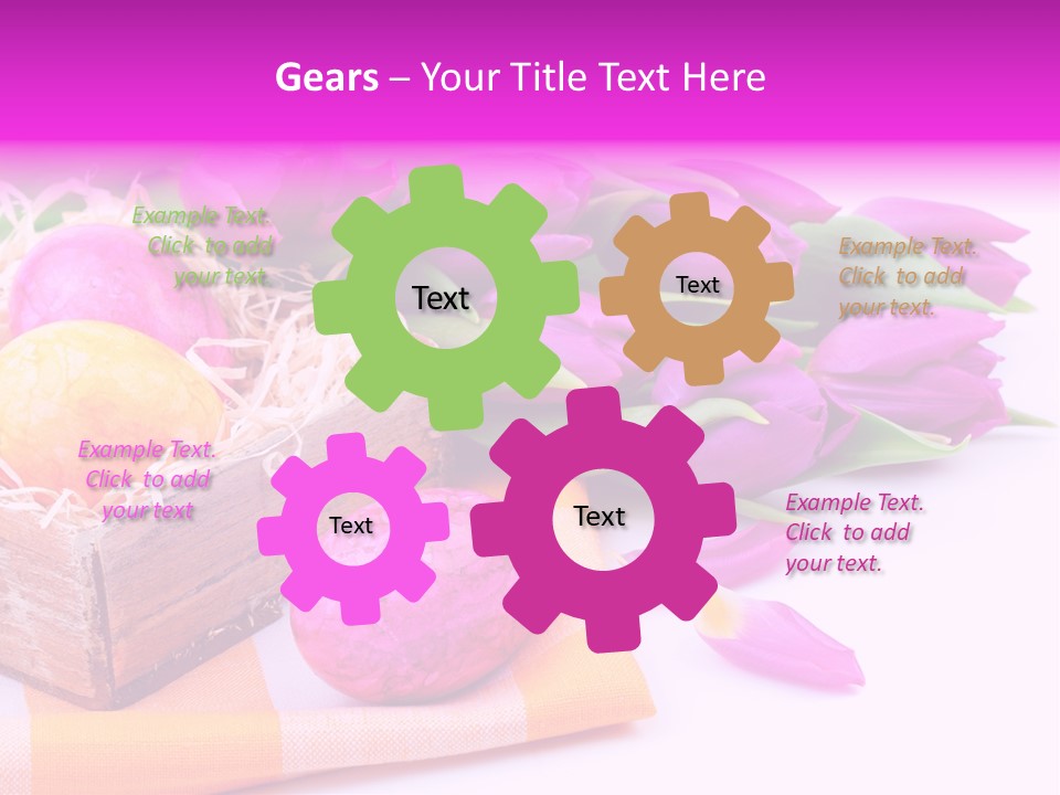 Isolated Table Decoration Tulip PowerPoint Template