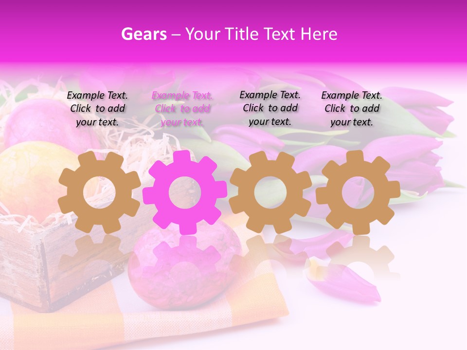 Isolated Table Decoration Tulip PowerPoint Template