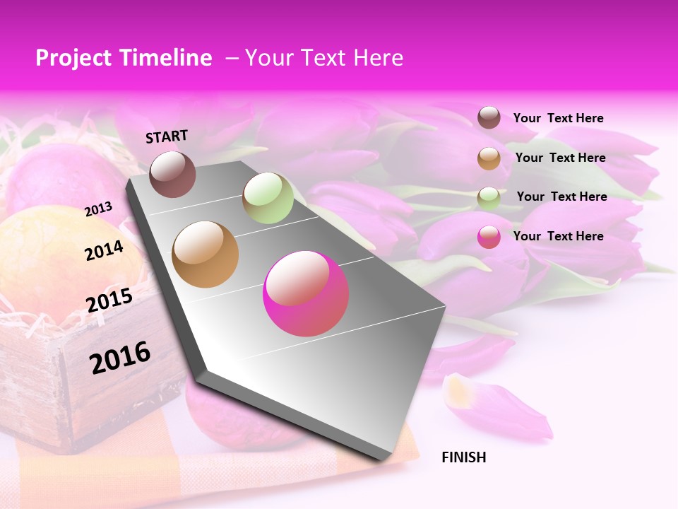 Isolated Table Decoration Tulip PowerPoint Template