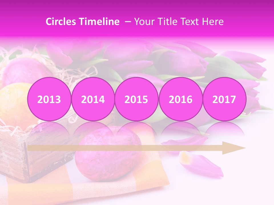 Isolated Table Decoration Tulip PowerPoint Template