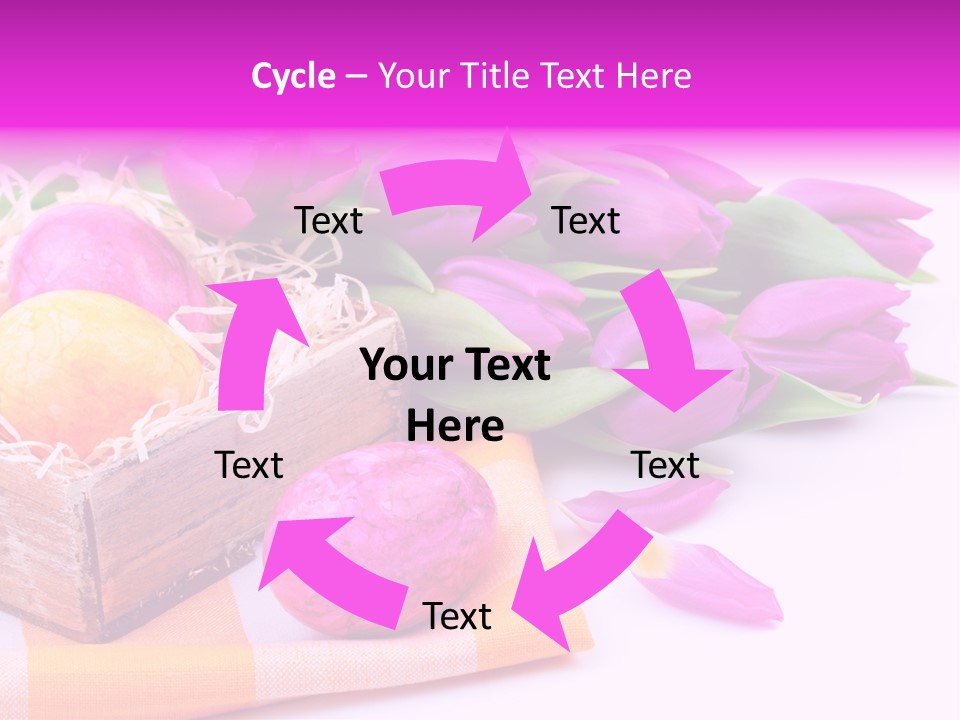 Isolated Table Decoration Tulip PowerPoint Template