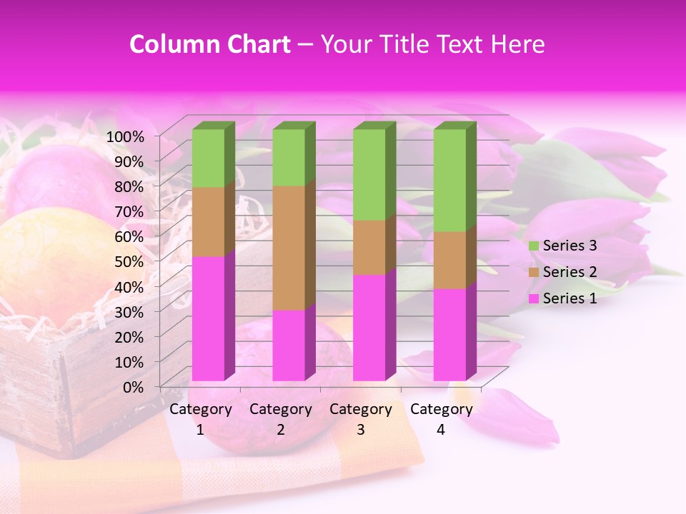 Isolated Table Decoration Tulip PowerPoint Template