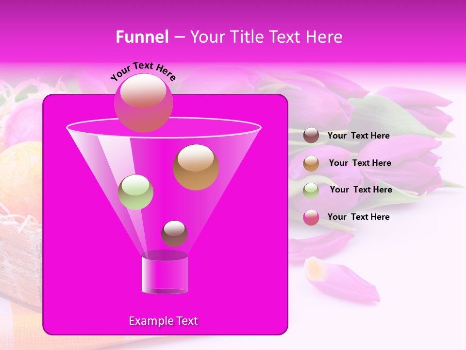 Isolated Table Decoration Tulip PowerPoint Template