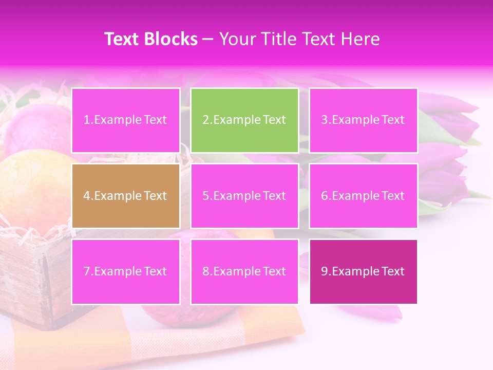 Isolated Table Decoration Tulip PowerPoint Template