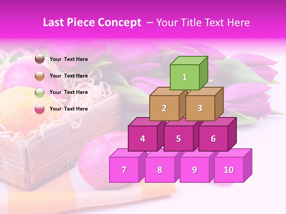 Isolated Table Decoration Tulip PowerPoint Template