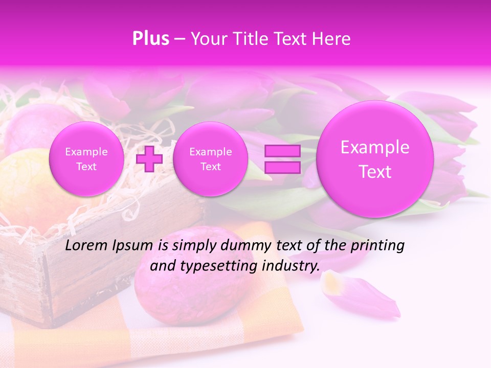 Isolated Table Decoration Tulip PowerPoint Template