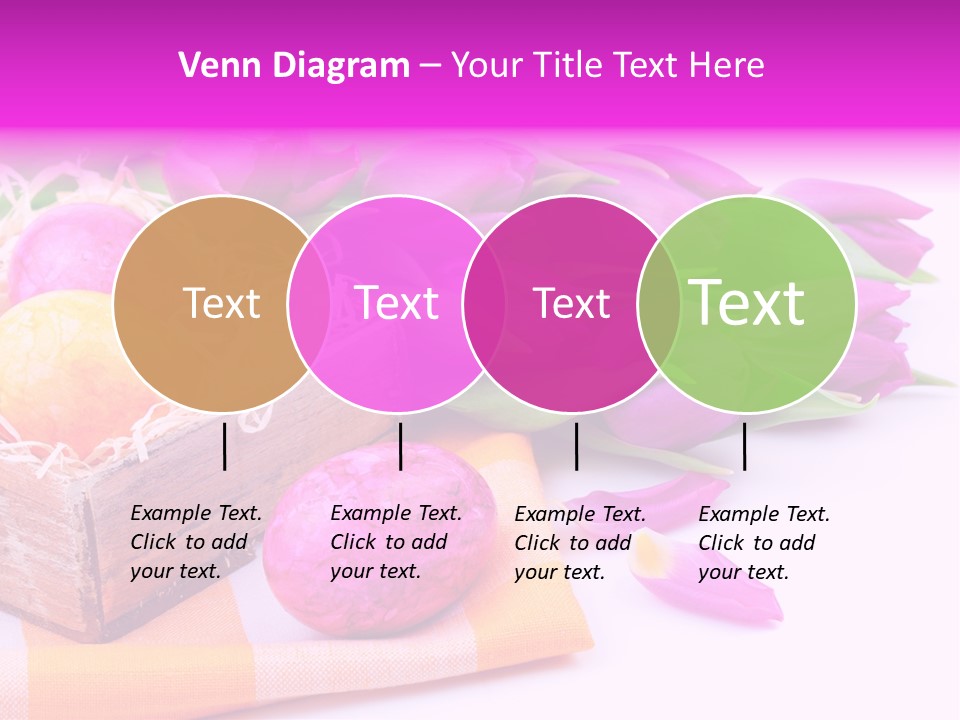Isolated Table Decoration Tulip PowerPoint Template