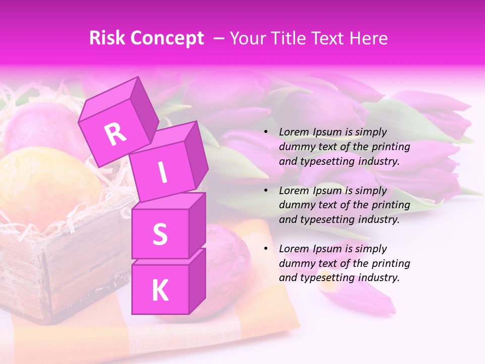 Isolated Table Decoration Tulip PowerPoint Template