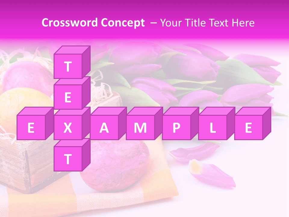 Isolated Table Decoration Tulip PowerPoint Template