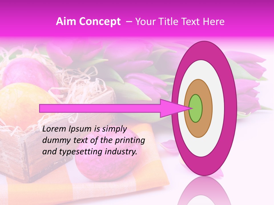 Isolated Table Decoration Tulip PowerPoint Template