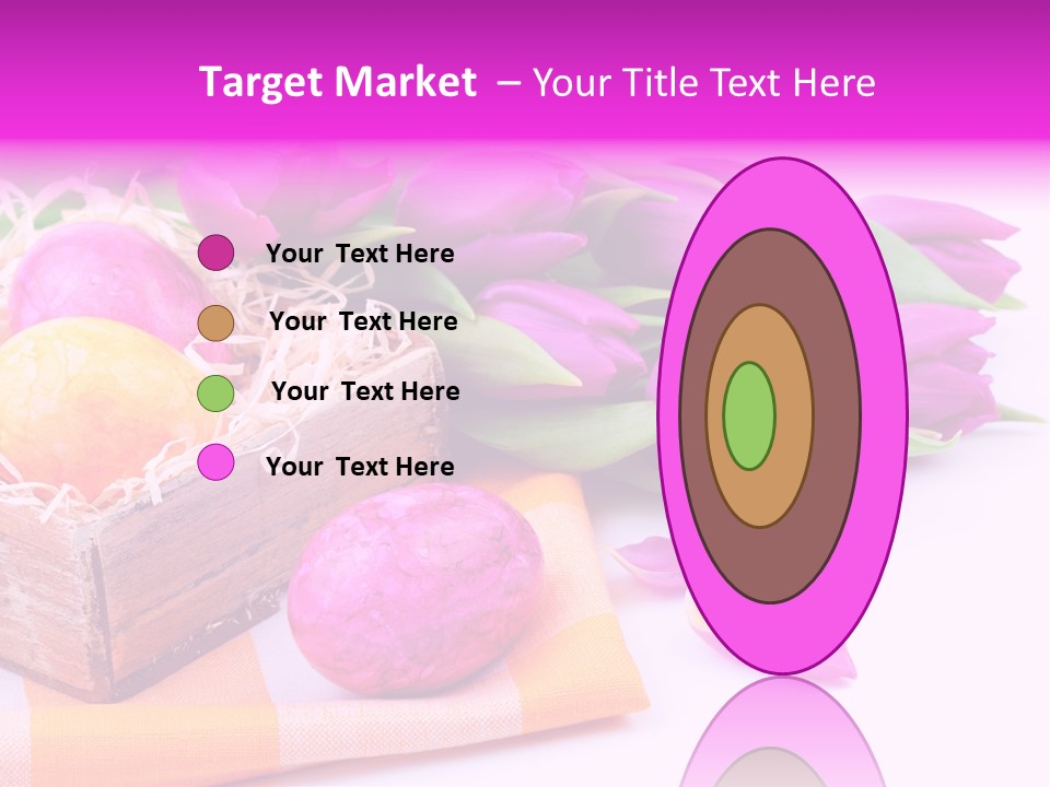 Isolated Table Decoration Tulip PowerPoint Template