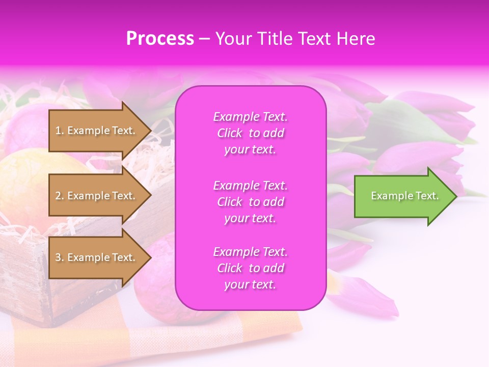 Isolated Table Decoration Tulip PowerPoint Template