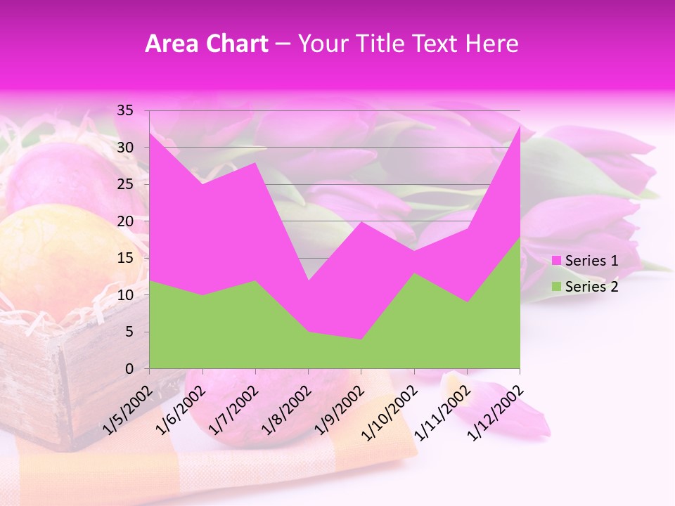 Isolated Table Decoration Tulip PowerPoint Template