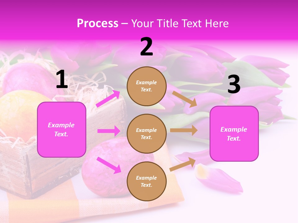 Isolated Table Decoration Tulip PowerPoint Template
