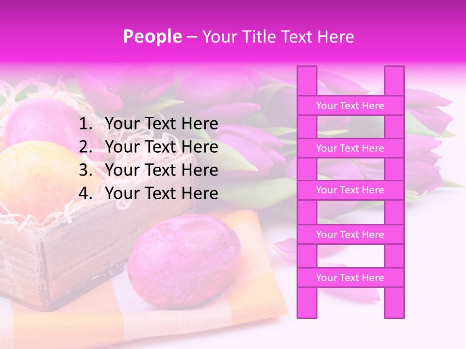 Isolated Table Decoration Tulip PowerPoint Template