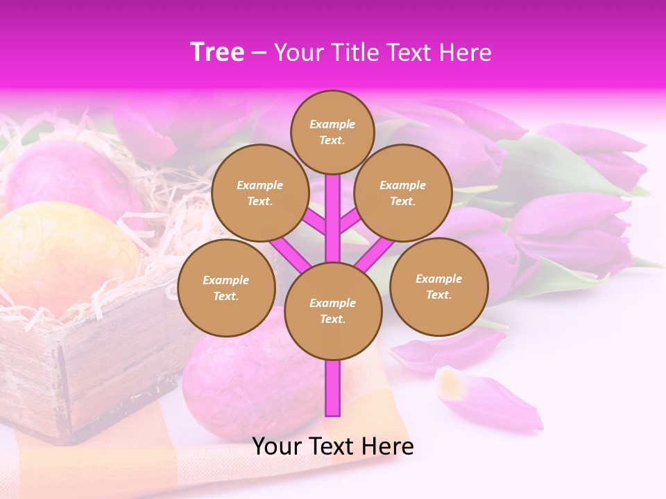 Isolated Table Decoration Tulip PowerPoint Template