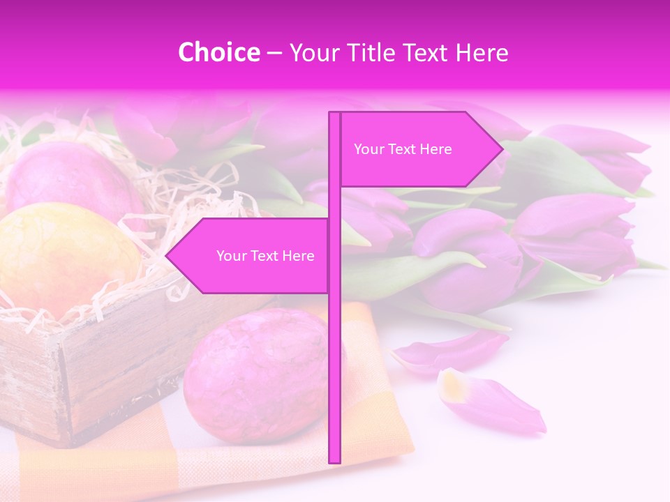 Isolated Table Decoration Tulip PowerPoint Template