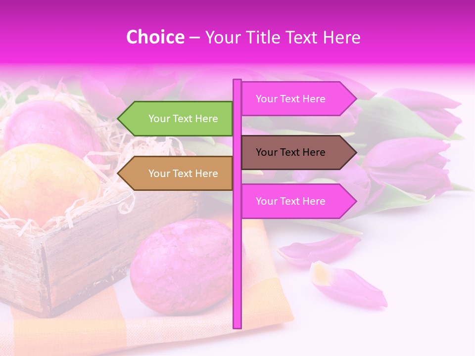 Isolated Table Decoration Tulip PowerPoint Template