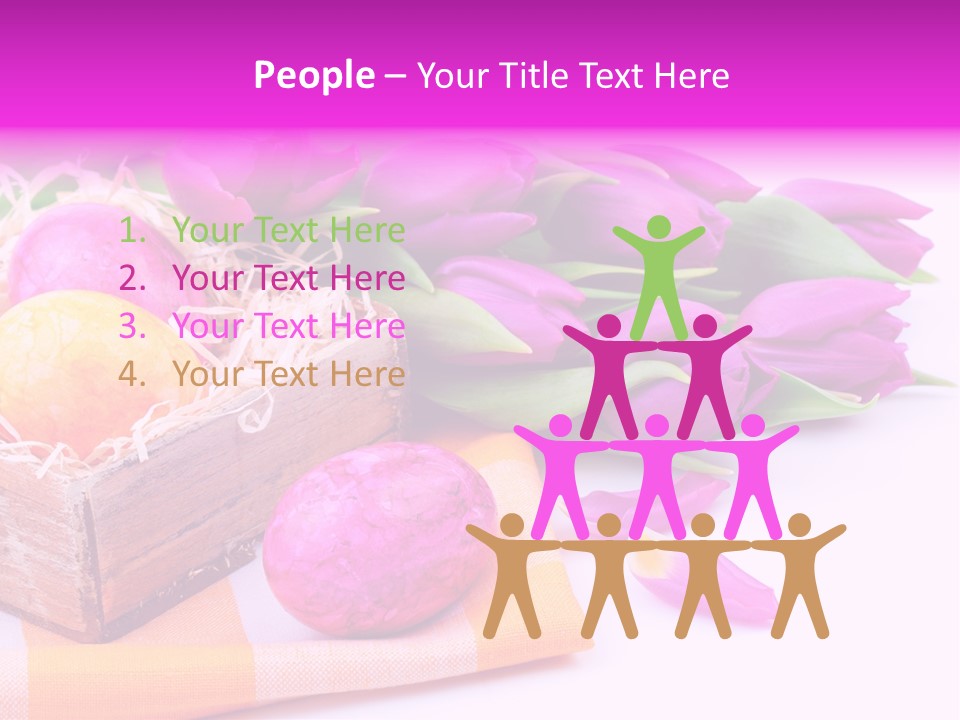 Isolated Table Decoration Tulip PowerPoint Template