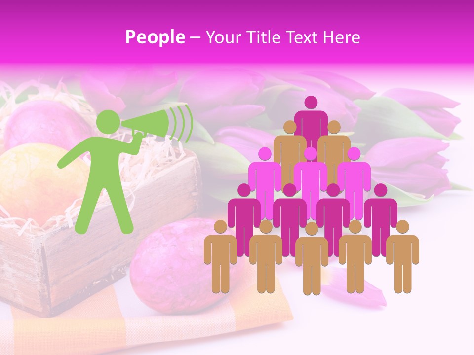 Isolated Table Decoration Tulip PowerPoint Template