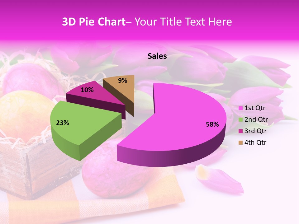 Isolated Table Decoration Tulip PowerPoint Template