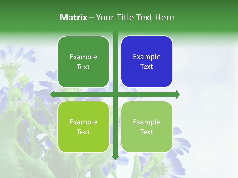 Bloom Blue Bokeh PowerPoint Template