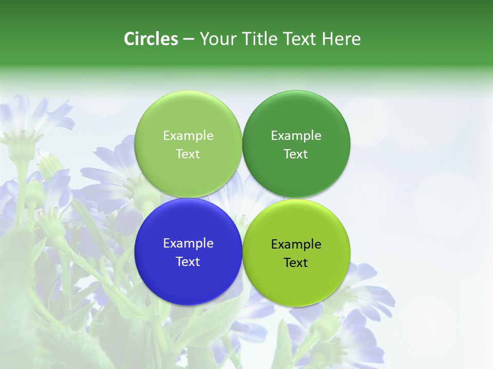 Bloom Blue Bokeh PowerPoint Template