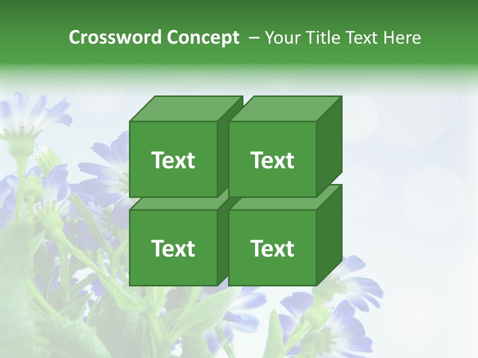 Bloom Blue Bokeh PowerPoint Template