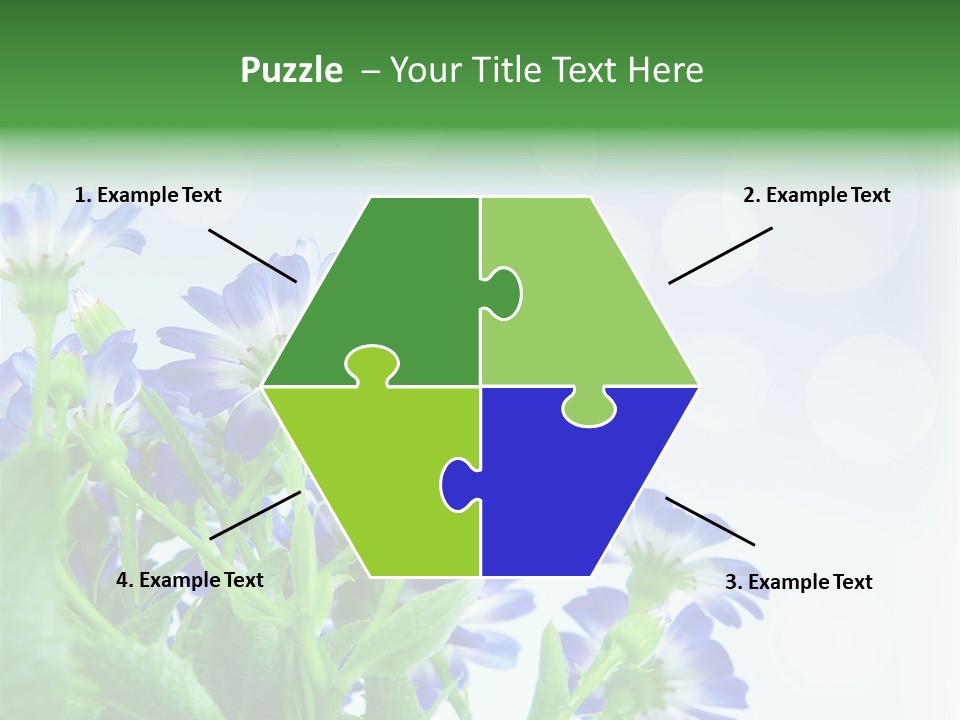 Bloom Blue Bokeh PowerPoint Template